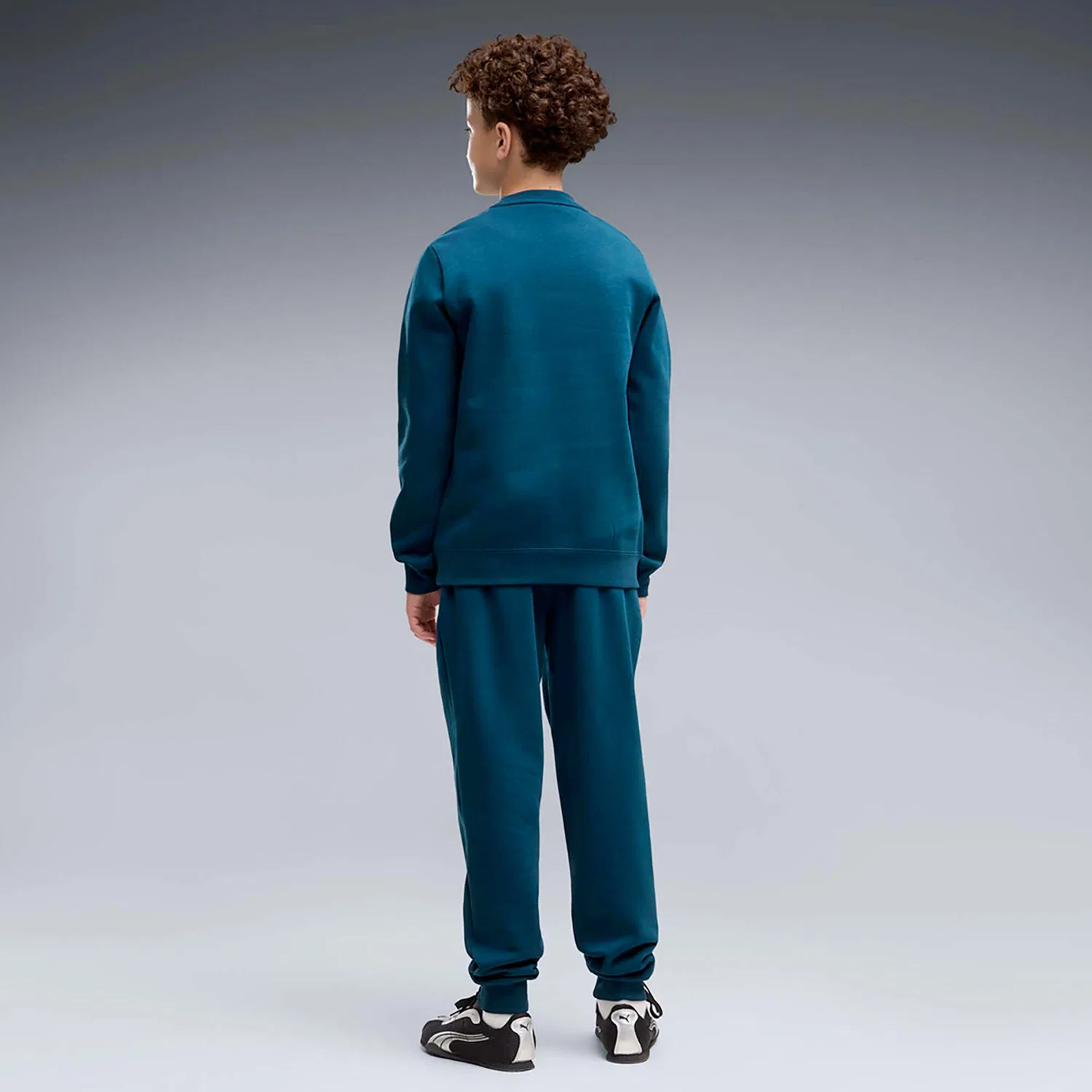 Детский спортивный костюм с длинным рукавом Puma Ess No.1 Logo Crew Sweat Anzug Fl B, Blau — фото 3