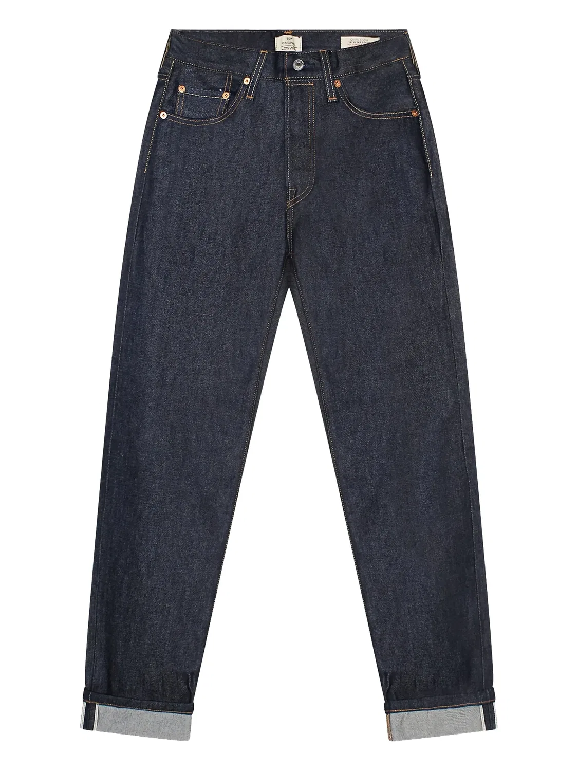 Джинсы 501 Original Selvedge, синие Levi's, синий