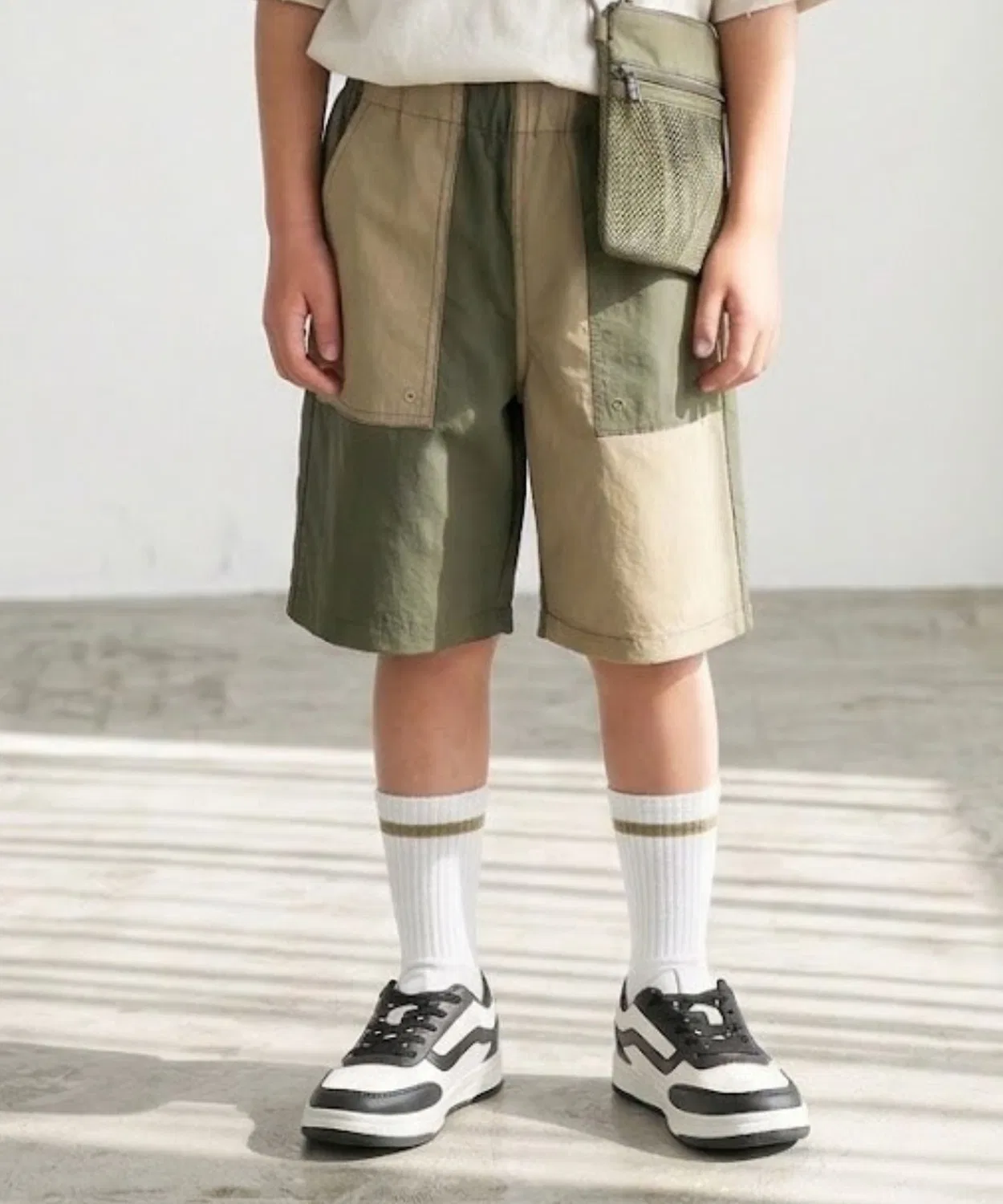 Детские шорты для плавания с принтом, модель Easy Shorts NAVY, Beige