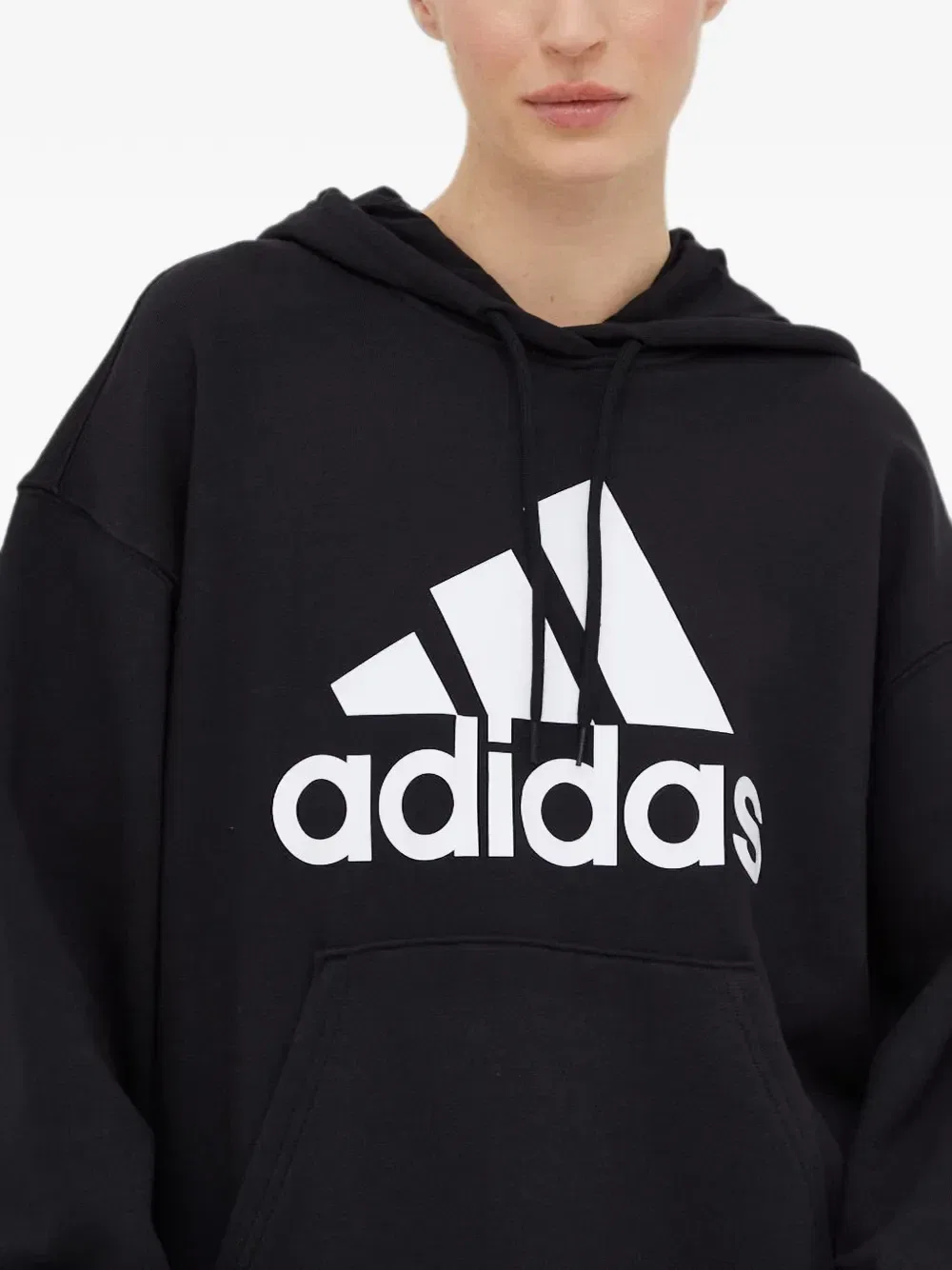 Толстовка с капюшоном и логотипом Adidas, черный — фото 4