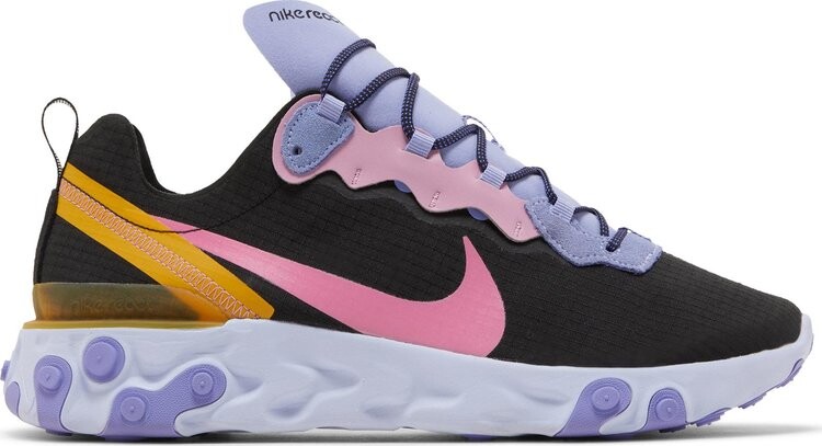 

Кроссовки Nike React Element 55 'Black Palest Purple', черный