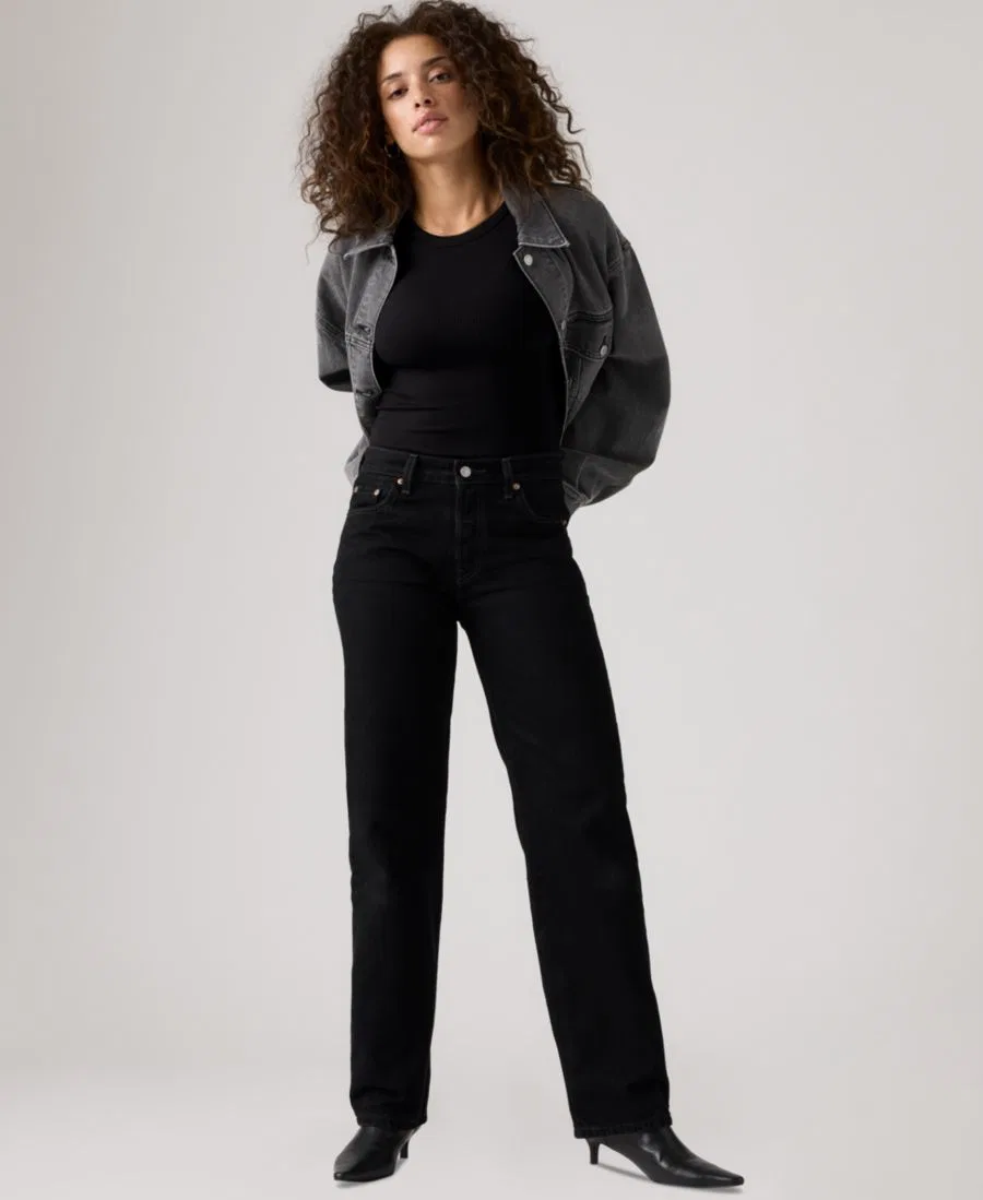 Джинсы прямого кроя Premium 501 90's Mid-Rise Straight-Fit Levi's, Rinsed Blacktop — фото 2