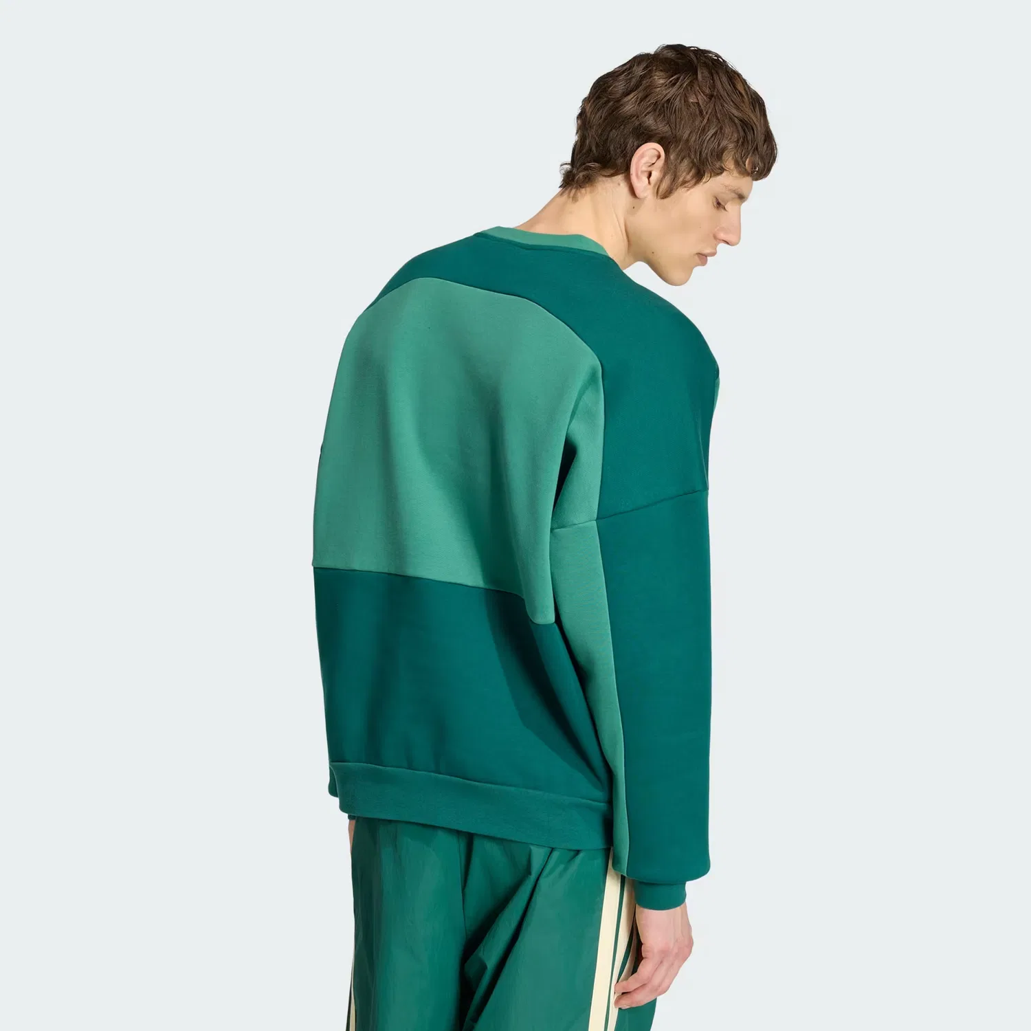 Мужской свитшот свободного кроя Munich 93 Adidas Originals, Collegiate Green — фото 3