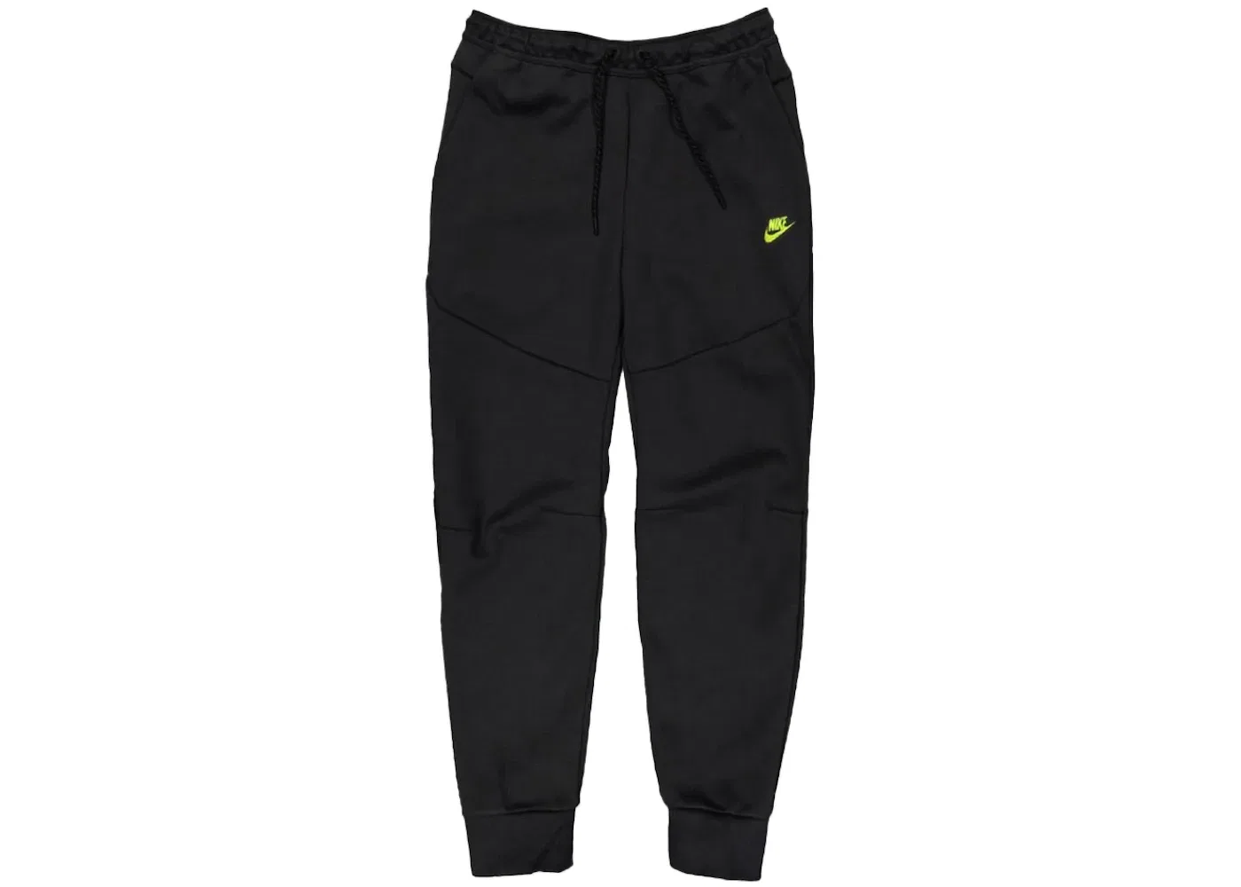 Мужские спортивные штаны из футера с технологией Tech Fleece Nike Sweatpants, Black/Volt