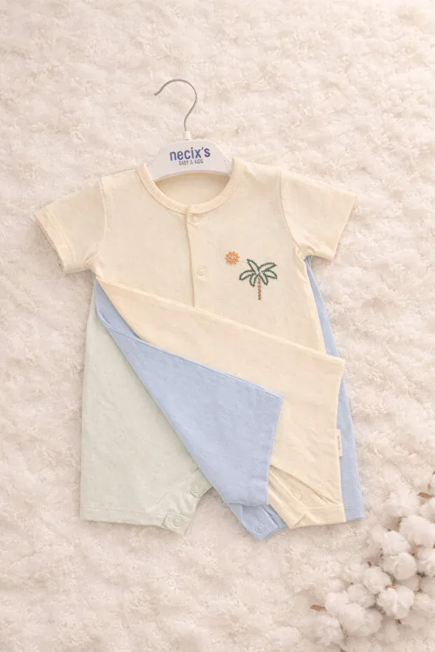Детский комплект боди-комбинезонов с принтом Basics Aslin Store, Multicolor — фото 2