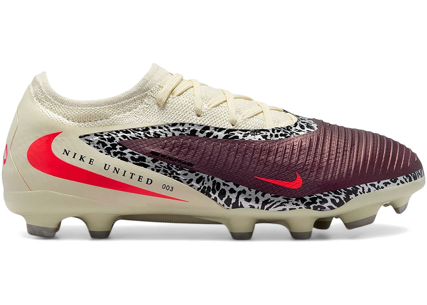 Детские бутсы Nike Phantom 6 Low Pro MG United 003 Pack, Burgundy Crush/Fossil/University Red