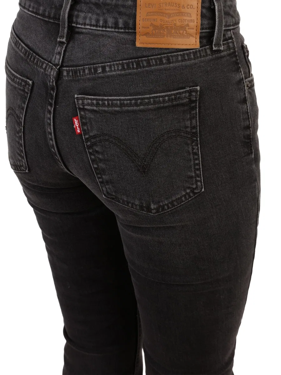 Джинсы LEVI'S Boot cut 'LOW SLIM BOOT' черного цвета — фото 3