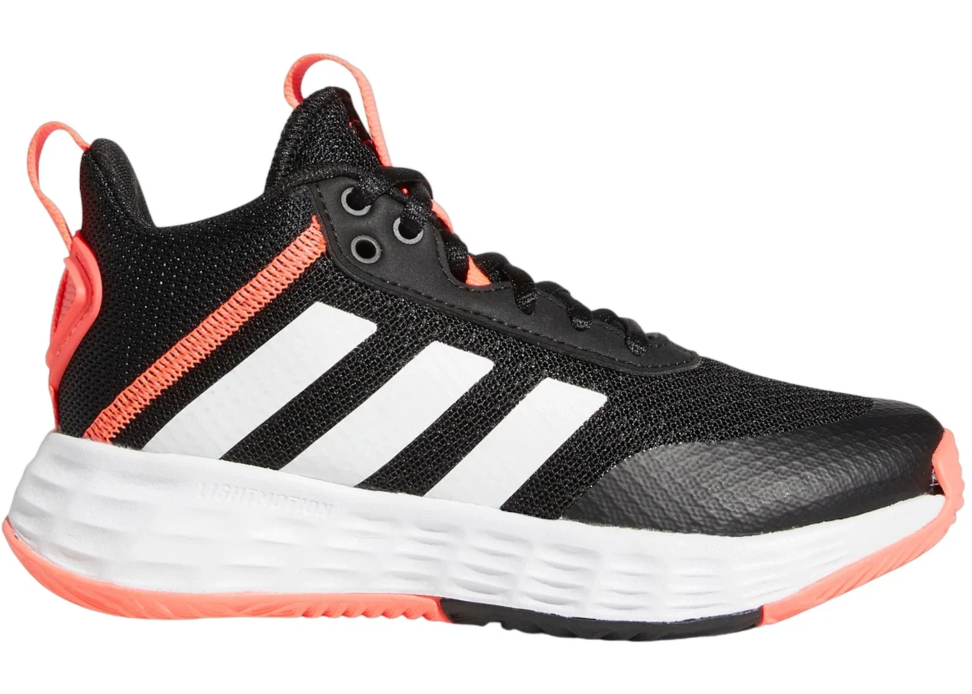 Детские кроссовки для мальчиков с длинным шнурком Adidas Adidas Ownthegame 2.0, Core Black Cloud White Turbo