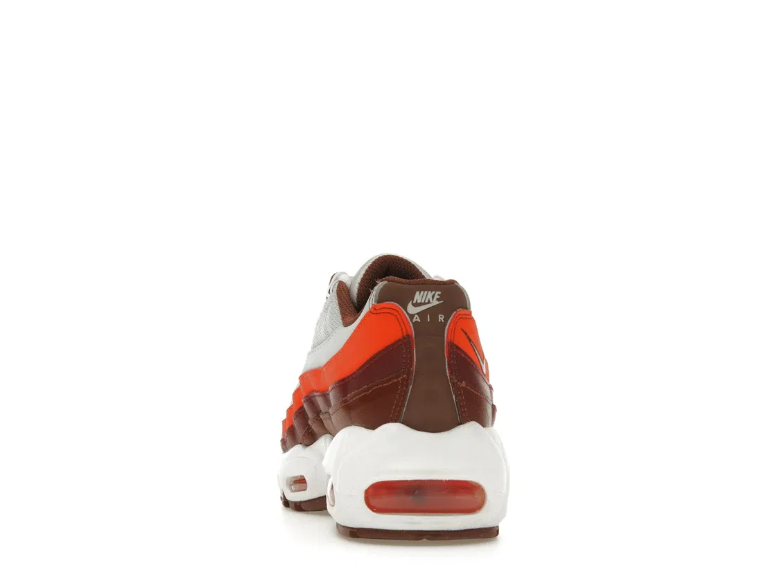 Детские кроссовки Lifestyle с амортизацией Nike Air Max 95, Photon Dust Dark Pony Picante Red White — фото 4
