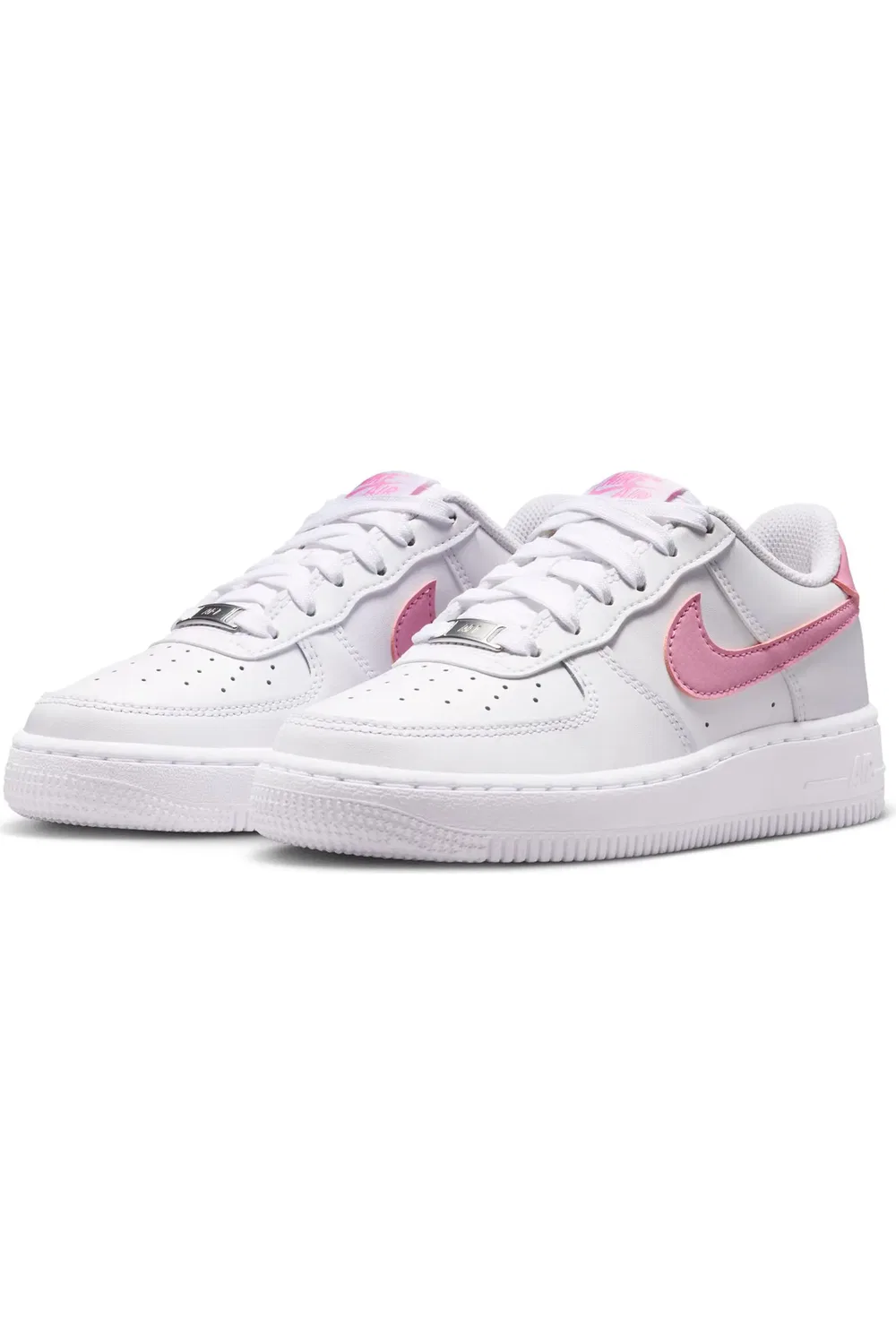 Детские кроссовки баскетбольные Air Force 1 Nike, 124 White/Pnkris