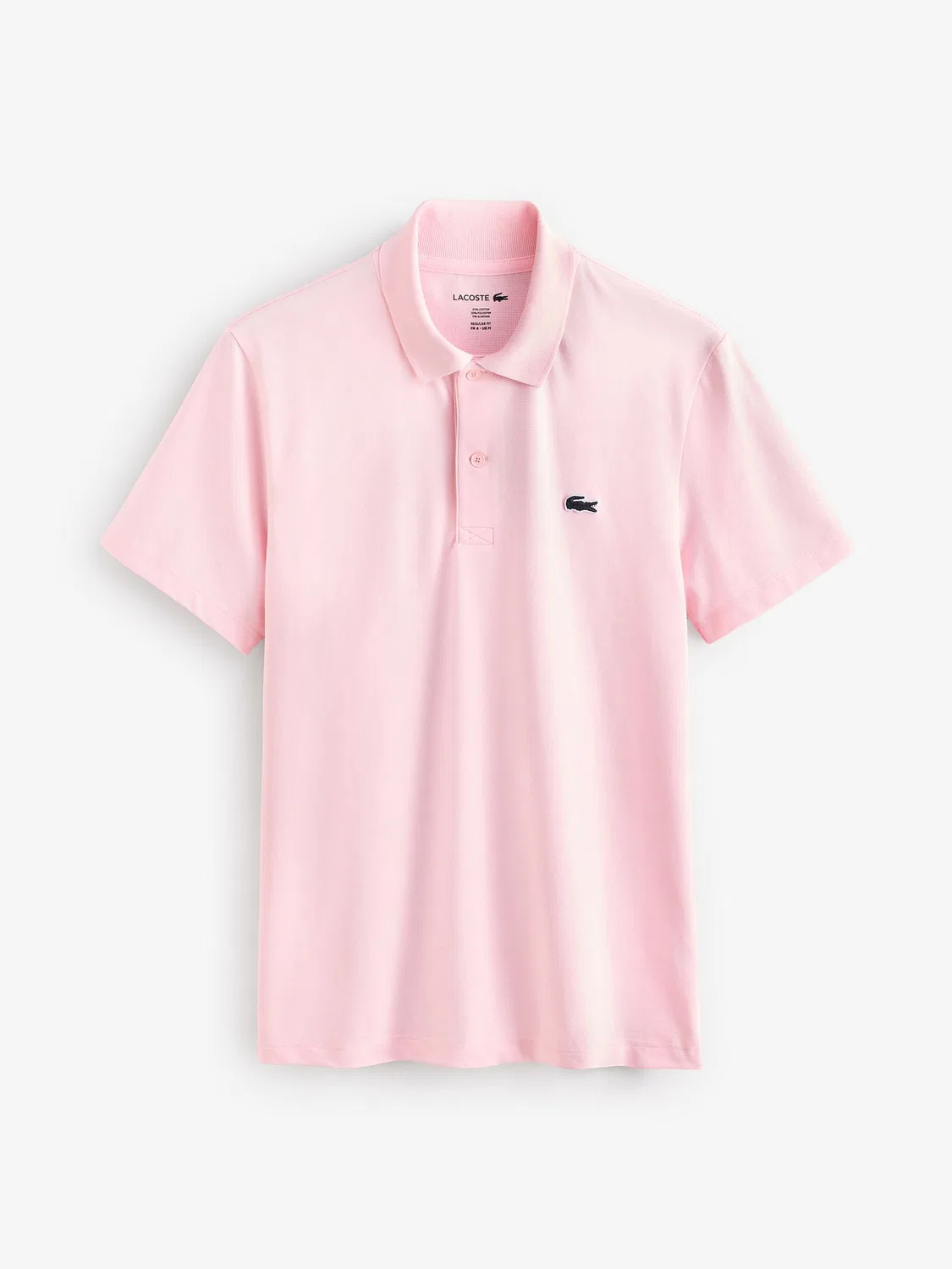 Розовая рубашка поло с короткими рукавами Lacoste стандартного кроя — фото 4