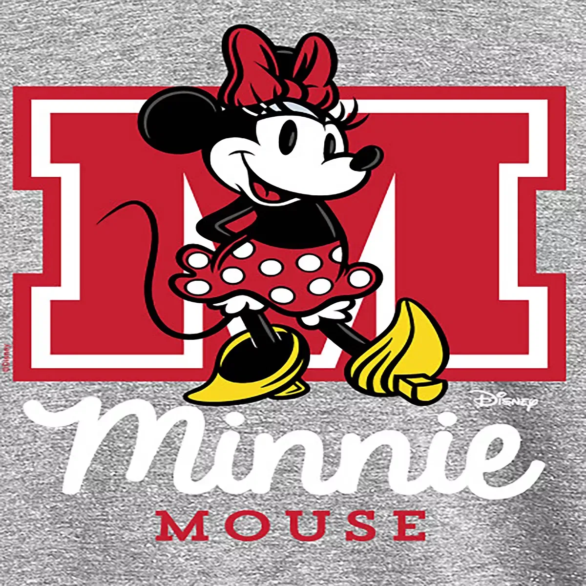 Детский лонгслив для мальчиков с принтом Minnie Mouse Disney, Athletic Heather — фото 2