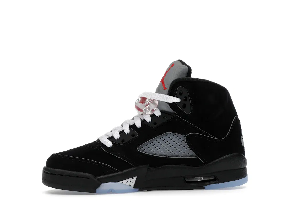 Детские кроссовки Lifestyle с принтом Jordan 5 Retro OG Jordan, Black/White-Metallic Silver-Fire Red — фото 3