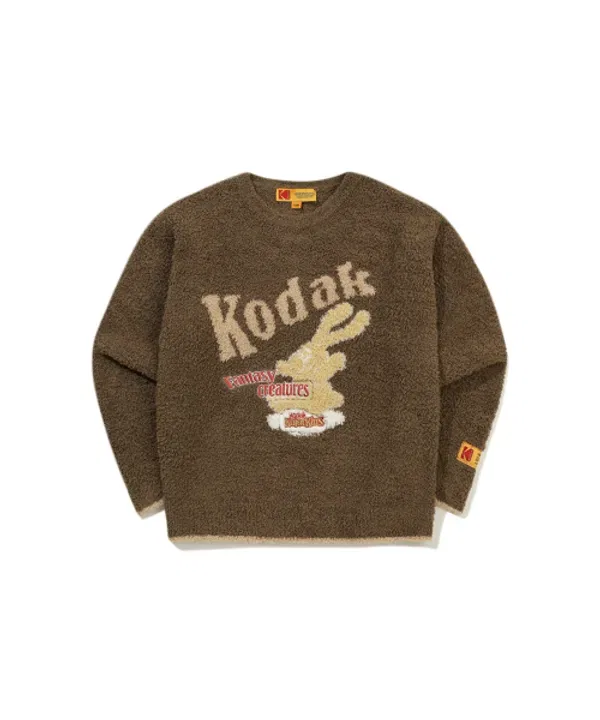 Свитшот джаккардовый софт, Cine Lounge, Kodak Kids, коричневый