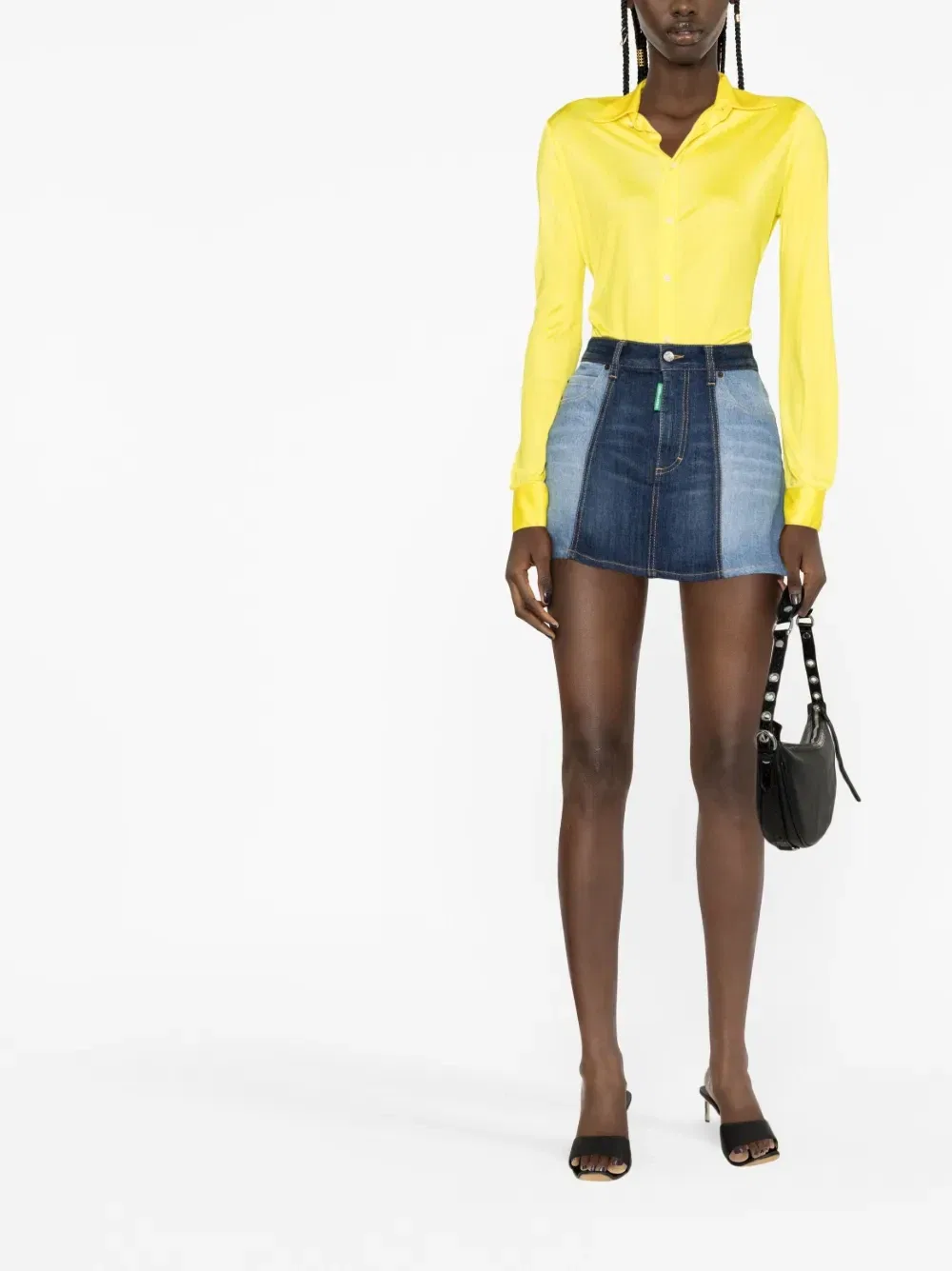 Джинсовая юбка One Life One Planet Dsquared2, синий — фото 2