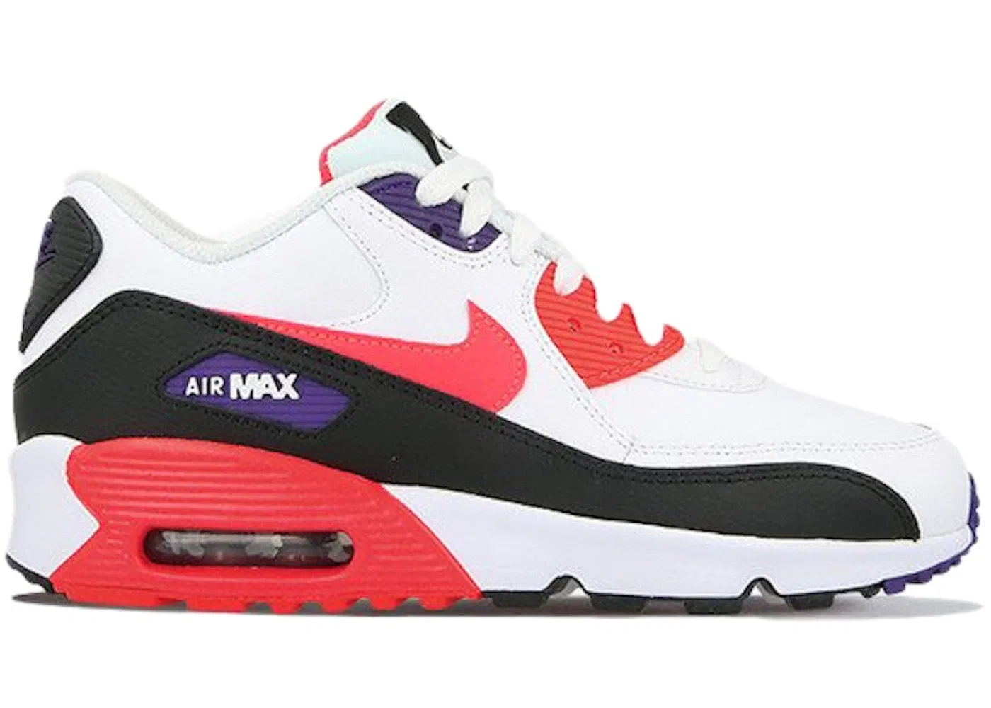 Детские кроссовки Lifestyle с технологией Air Max Nike Air Max 90 LTR Nike, White/Crimson/Black/Court Purple