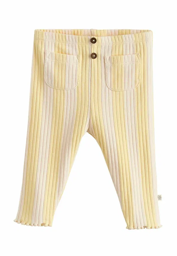 Комплект детский из 6 предметов с принтом Food, Next, pink/cream/brown print, желтый — фото 3