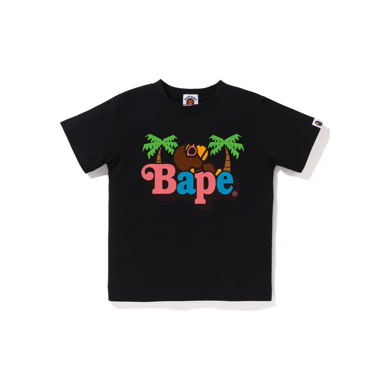 Футболка с круглым вырезом, Pre School, A BATHING APE, Black