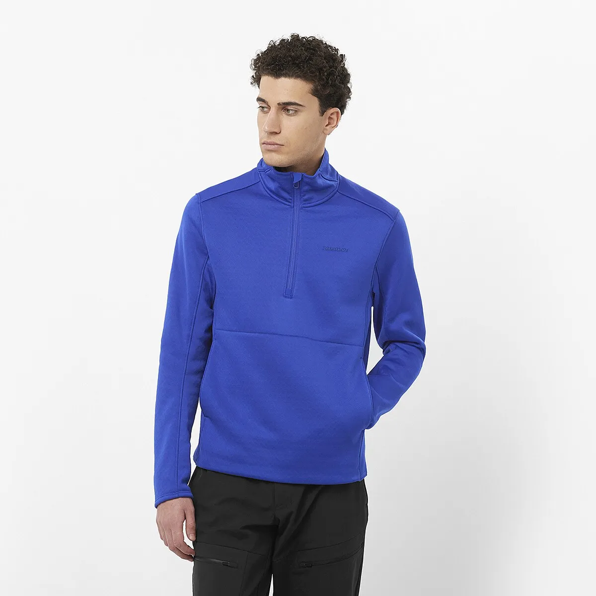 

Мужской флис Salomon Essential Midwarm, синий