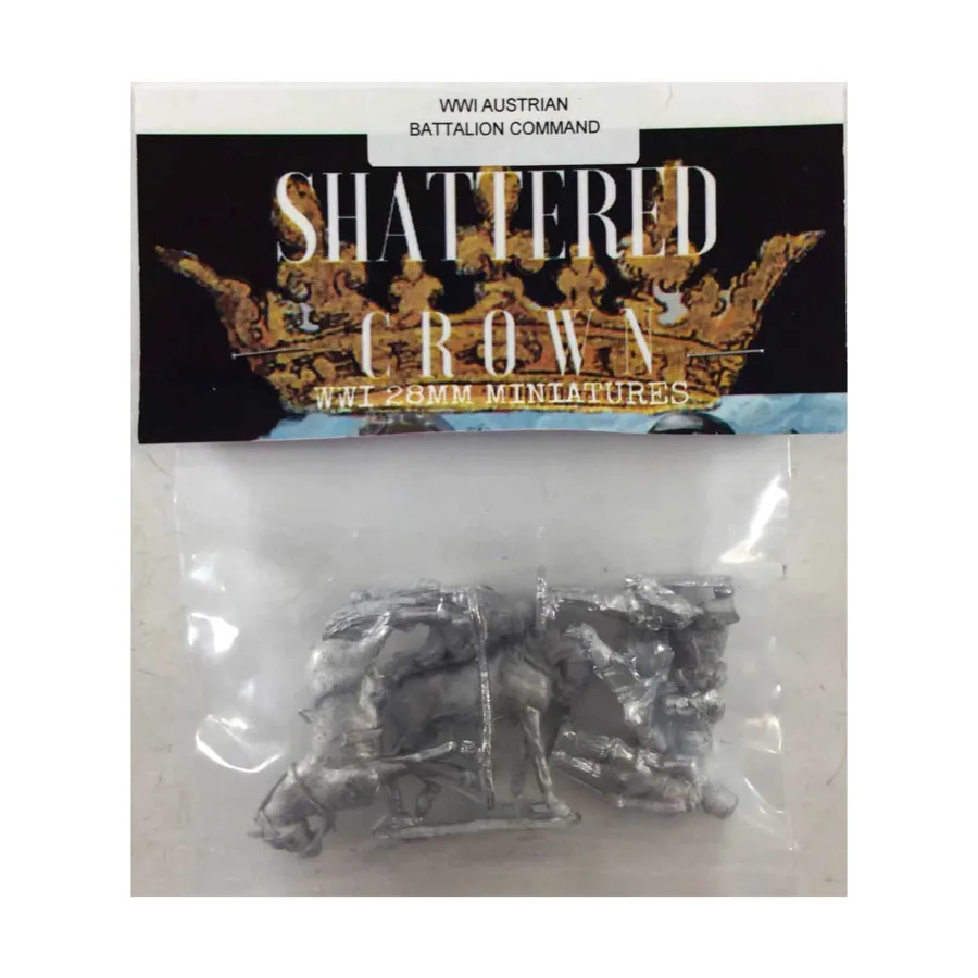 

Австрийское командование батальона, WWI Shattered Crown Miniatures - Austrian (28mm)