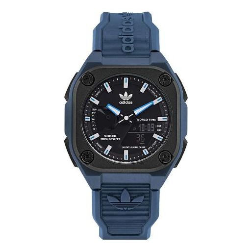 

Часы mineral blue resin strap watch 'blue' Adidas, синий