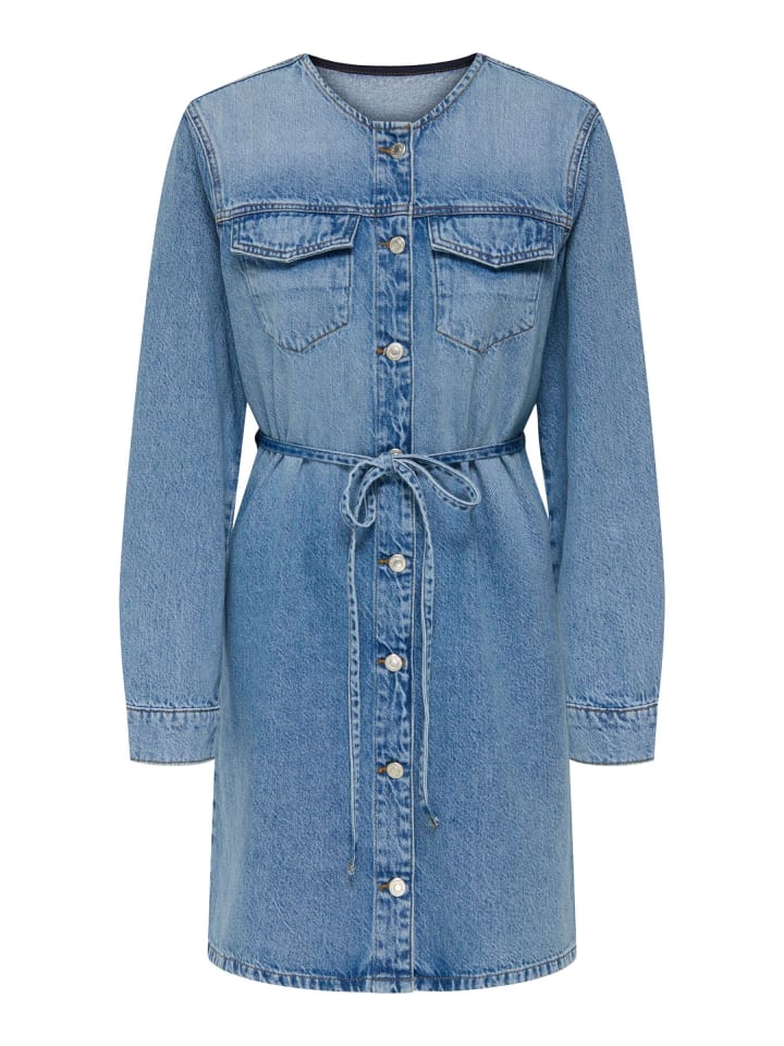 

Платье до колена ONLY, светло-синий деним