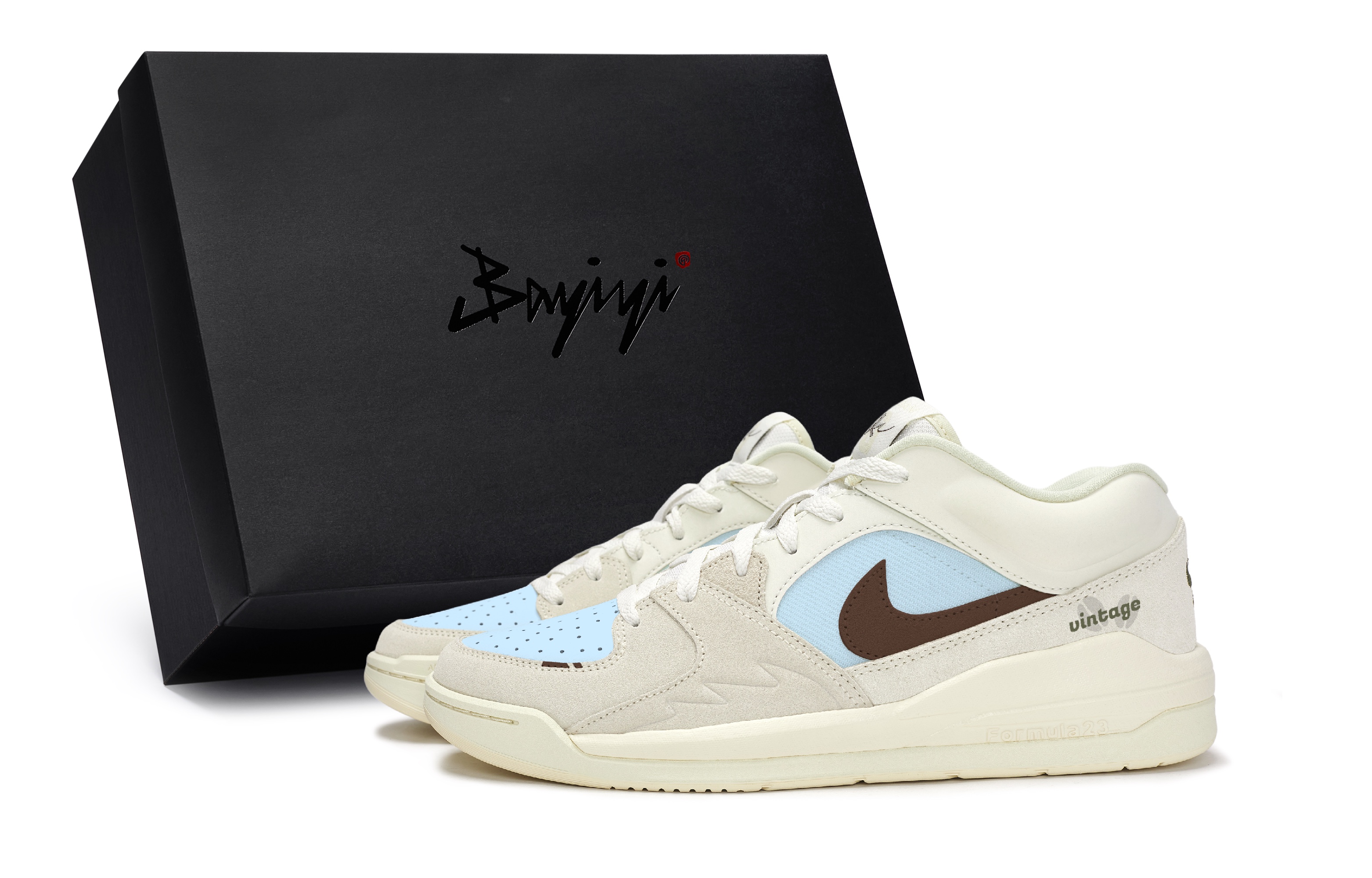 

Jordan Кроссовки Stadium 90 Casual, мужские, низкие, цвет: кофейно-синий