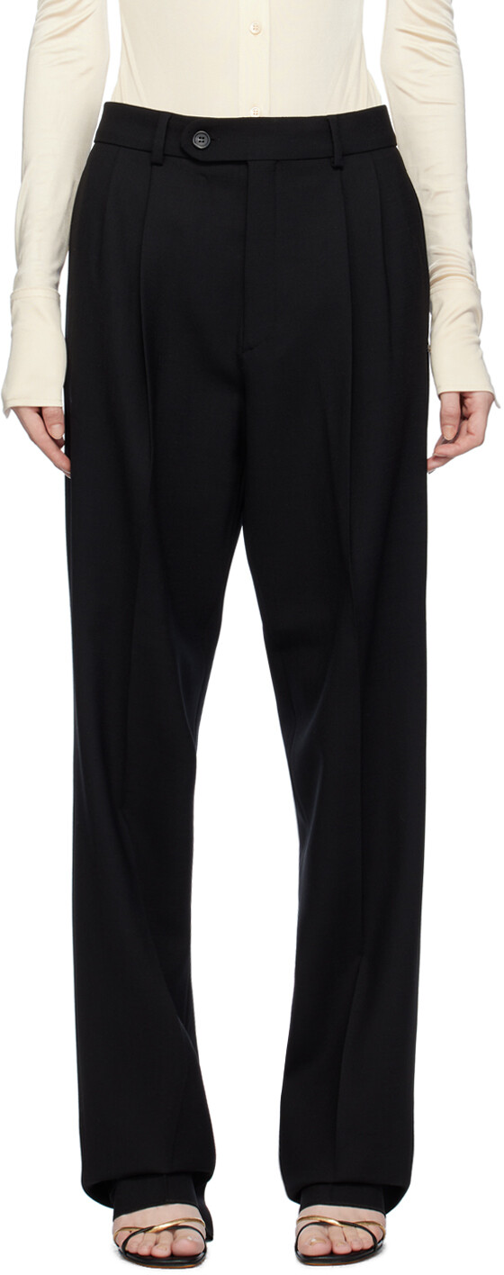 

Черные летние брюки Sportmax, Черный, Черные летние брюки Sportmax
