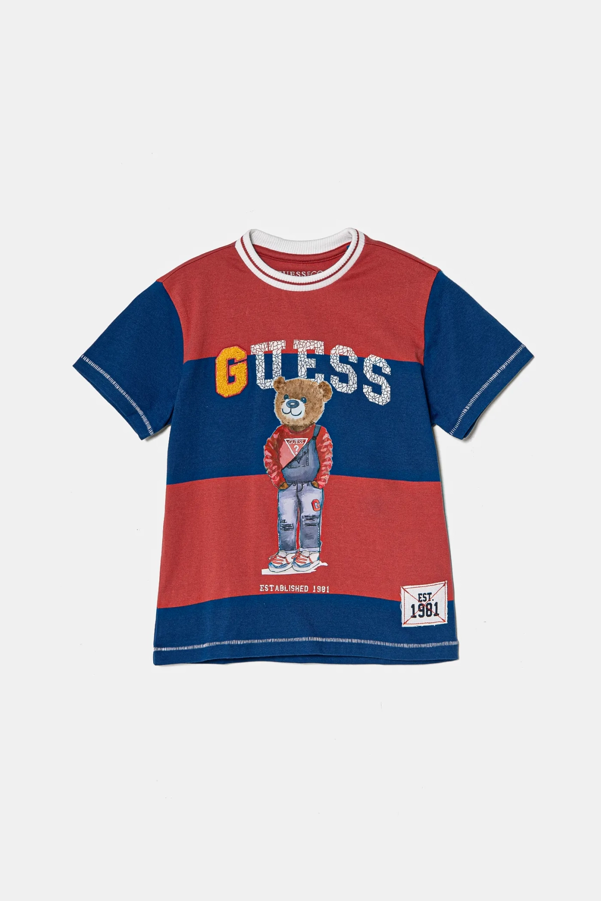 

Хлопковая футболка для детей Guess, красный