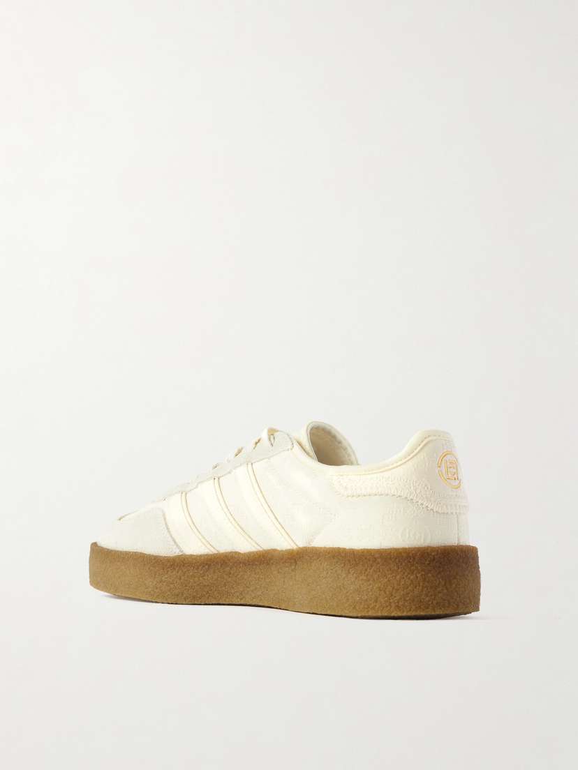 Кроссовки Clot Gazelle с замшевой отделкой и жаккардом Adidas Originals, бежевый — фото 3
