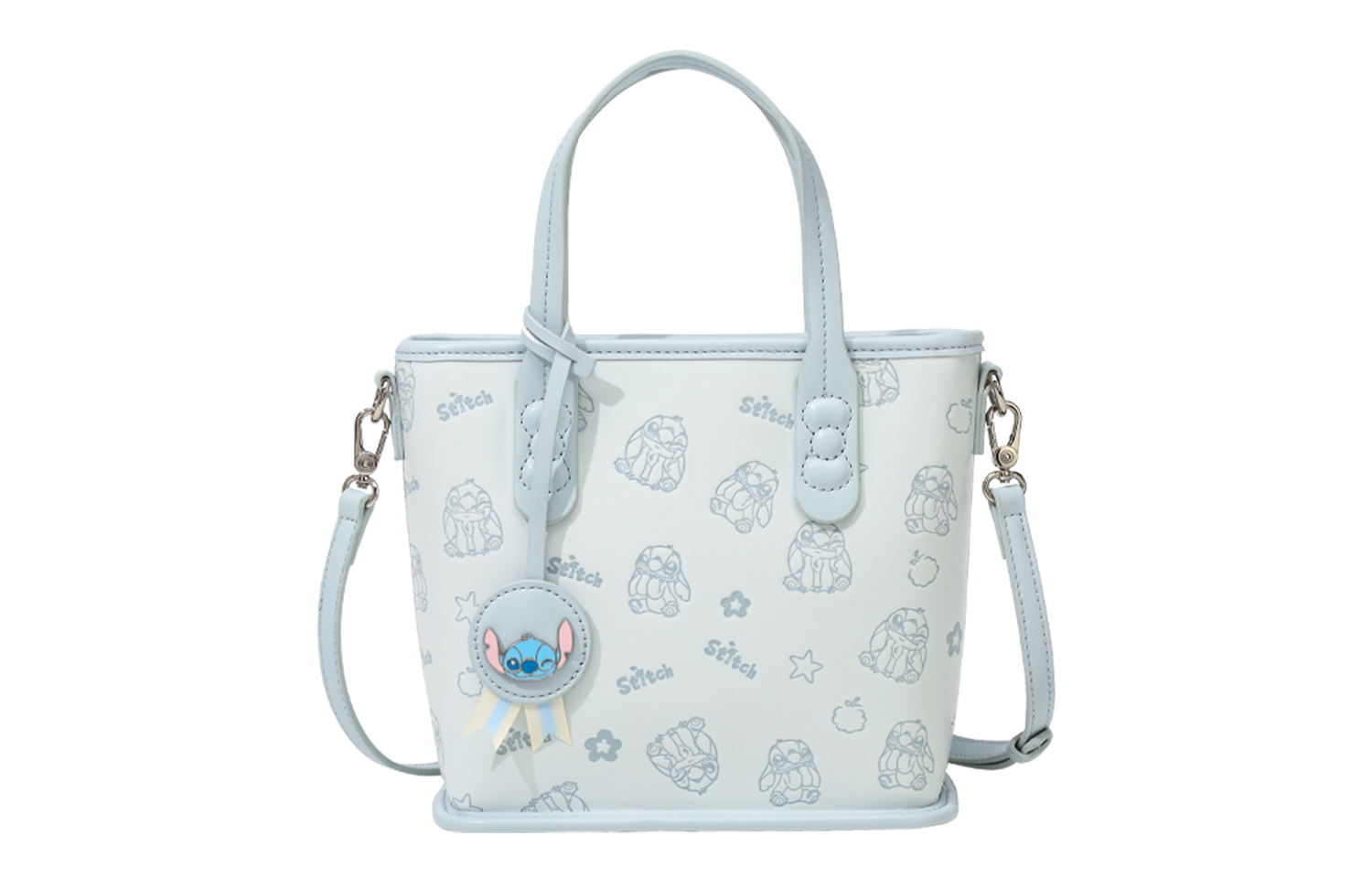 

Disney Сумка-корзинка Stitch Series PVC, сумка через плечо, кроссбоди, женская сумка light blue