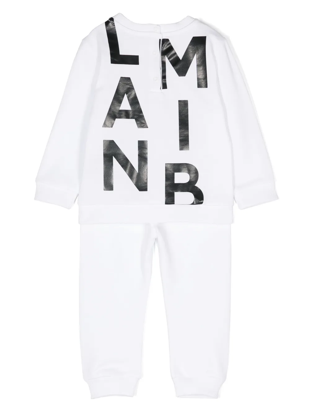 Спортивный костюм с логотипом Balmain Kids, белый — фото 2