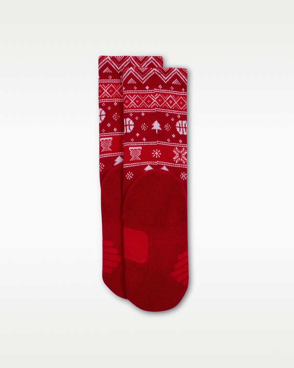 Детские носки Nike Dri-FIT Holiday Elite Crew, Gym Red — фото 3
