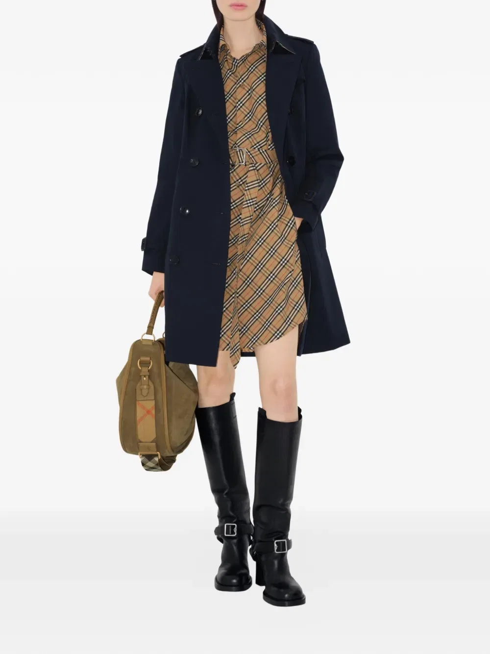 Тренч Burberry, мужской, синий — фото 2