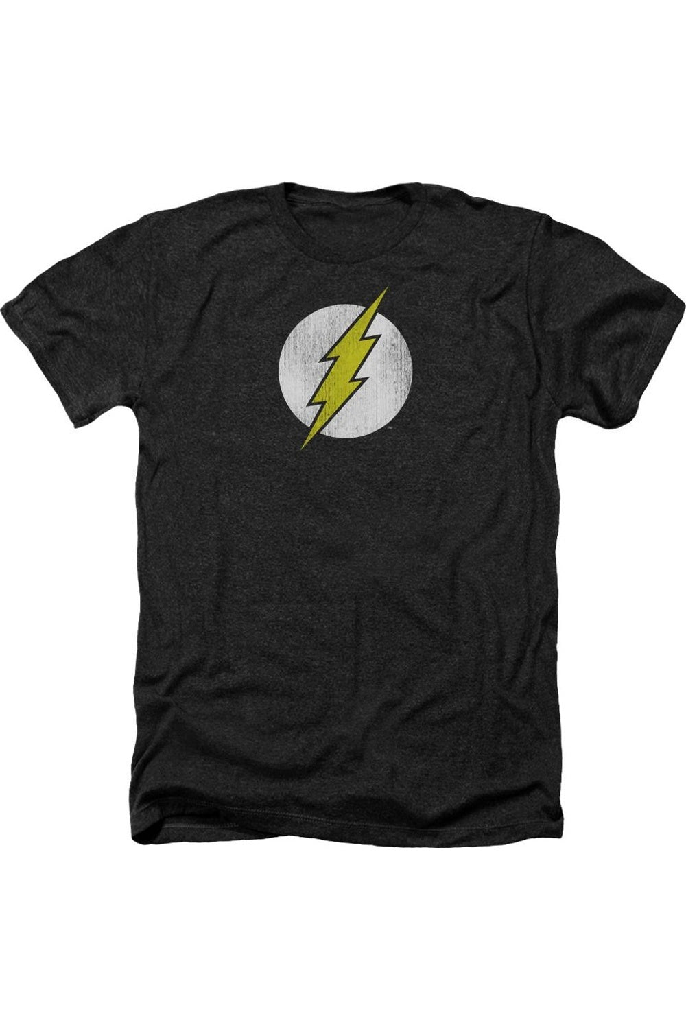

Футболка / футболка с логотипом Flash Flash DC Comics для взрослых Heather Gildan, черный