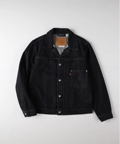【Levi's】Черная куртка-тракер TYPE I (Монохромный образ / Стильная верхняя одежда / Прекрасно смотрится и с возрастом) — фото 2
