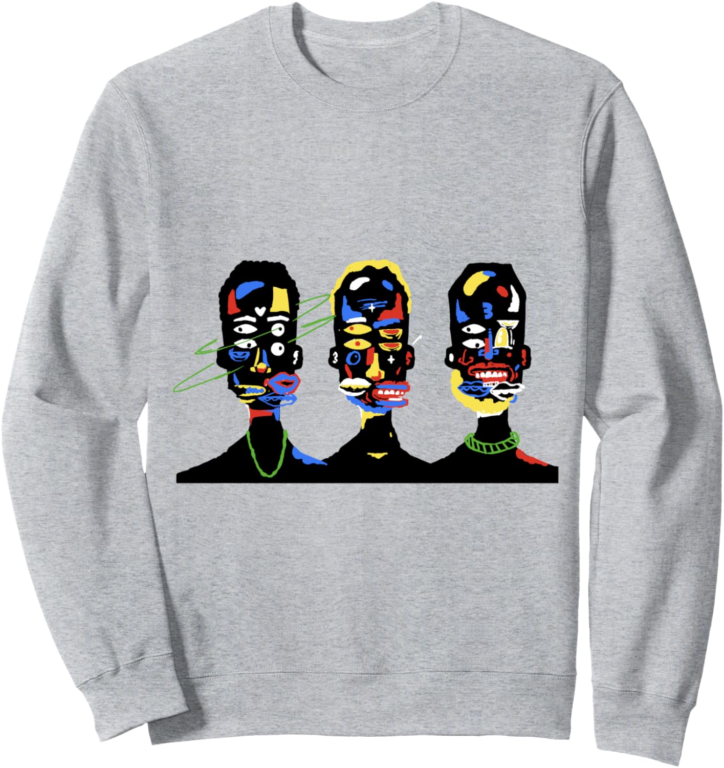 

Толстовка с разноцветным лицом, серая Control Industry