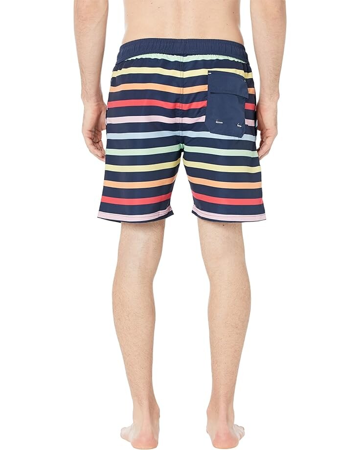

Шорты для плавания U.S. POLO ASSN. USPA Multi Stripe Swim Shorts, цвет Classic Navy