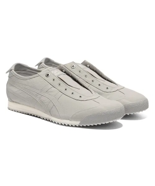 Унисекс слипоны Onitsuka Tiger MEXICO 66 SD из синтетики и кожи хаки — фото 2