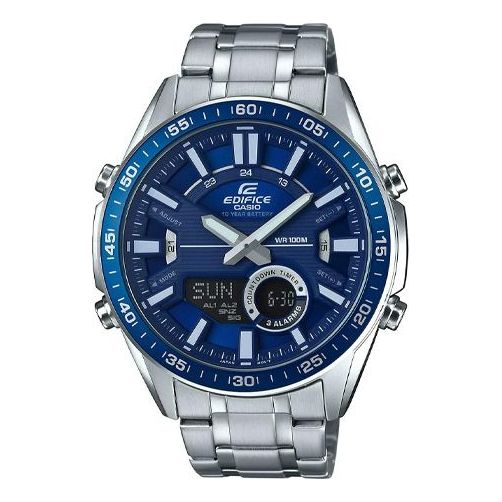 

Часы CASIO EDIFICE Blue Dial Mens Blue Analog/Digital Combo, синий