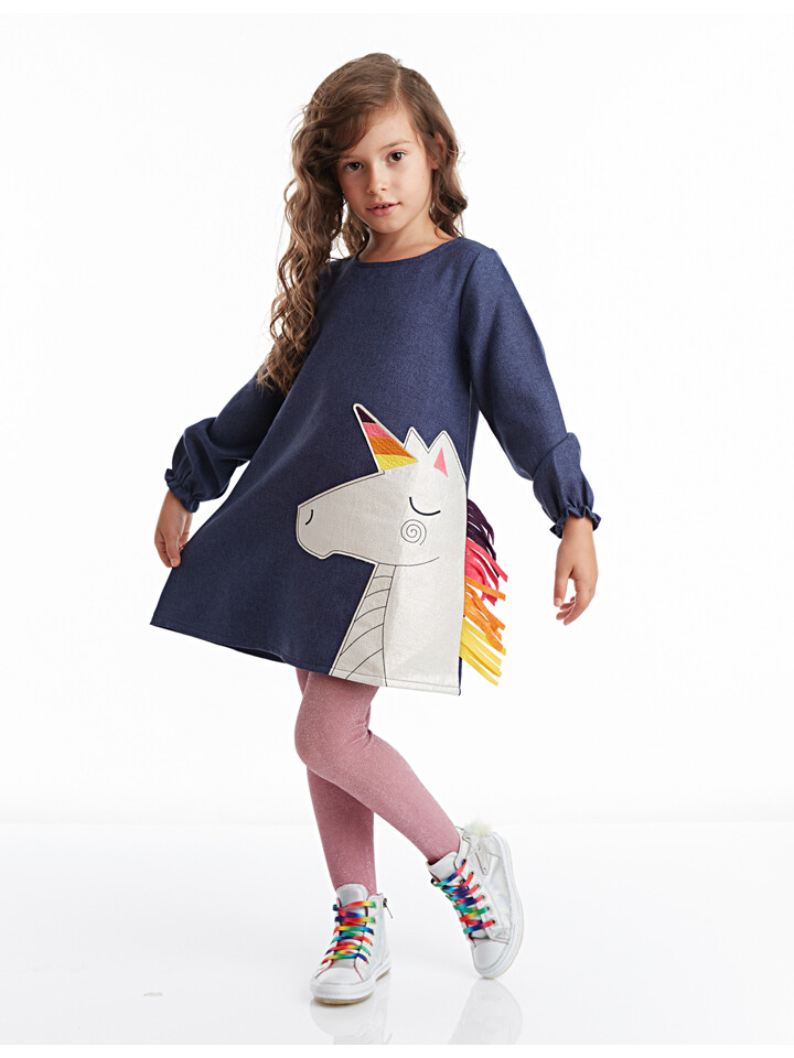 

Платье Denokids Colorful Unicorn, темно синий