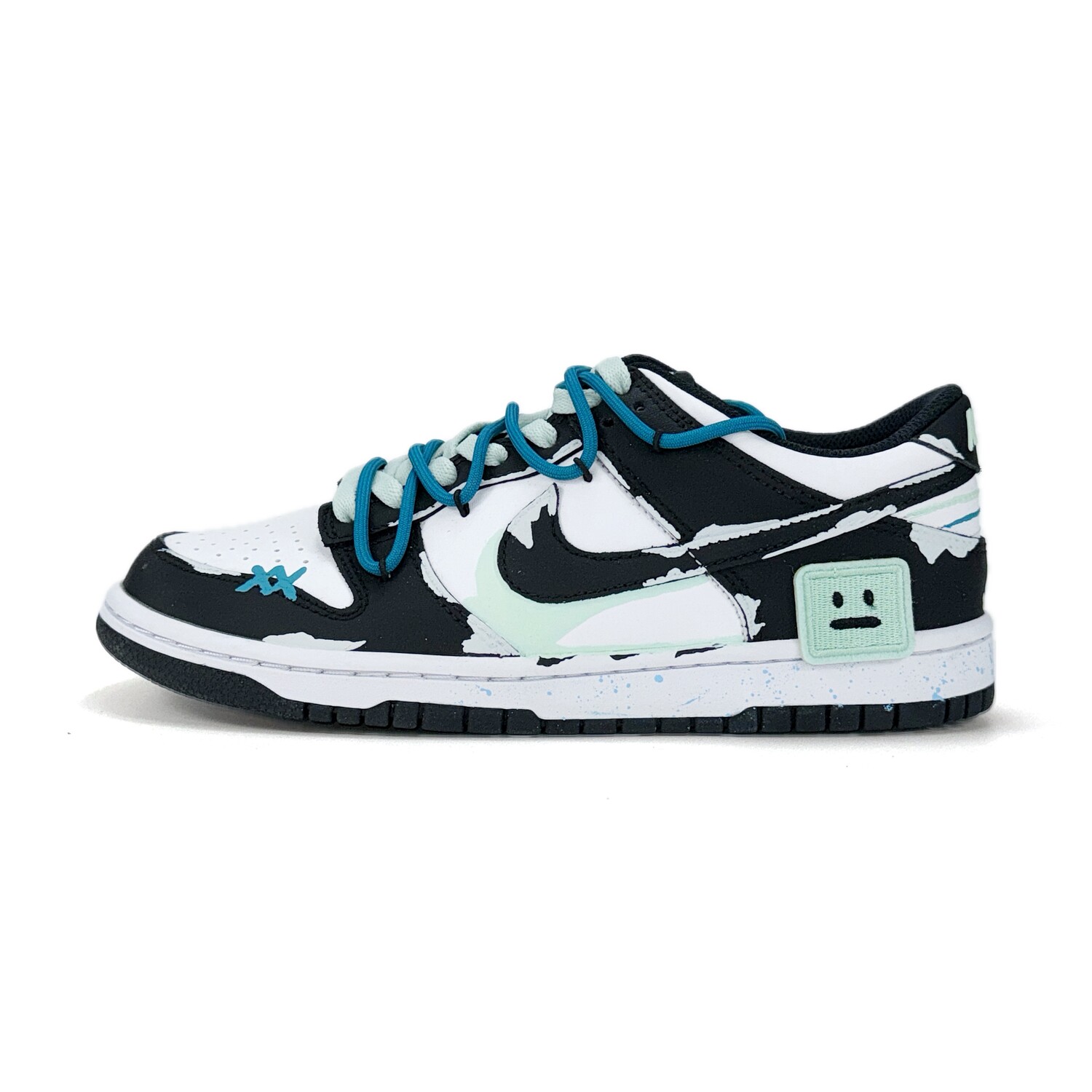 

Кроссовки Nike Dunk Skateboarding Shoes Unisex Low-top Black/mint Green/white, светло-зеленый