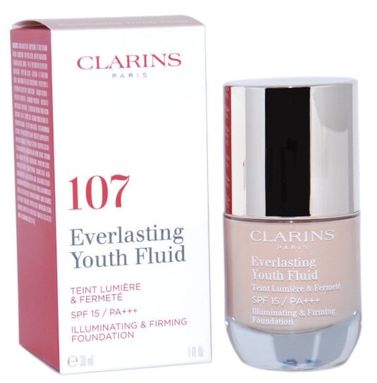 

Разглаживающая основа 107 Beige, SPF 15, 30 мл Clarins, Everlasting Youth Fluid