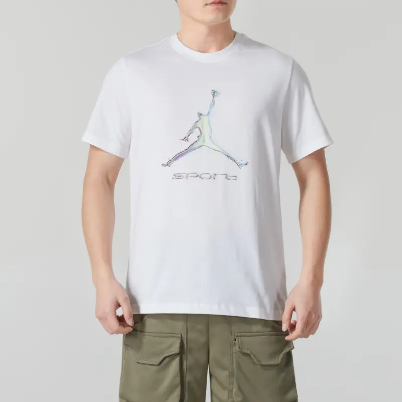 Спортивная футболка мужская Dri-FIT Jordan, белый — фото 4