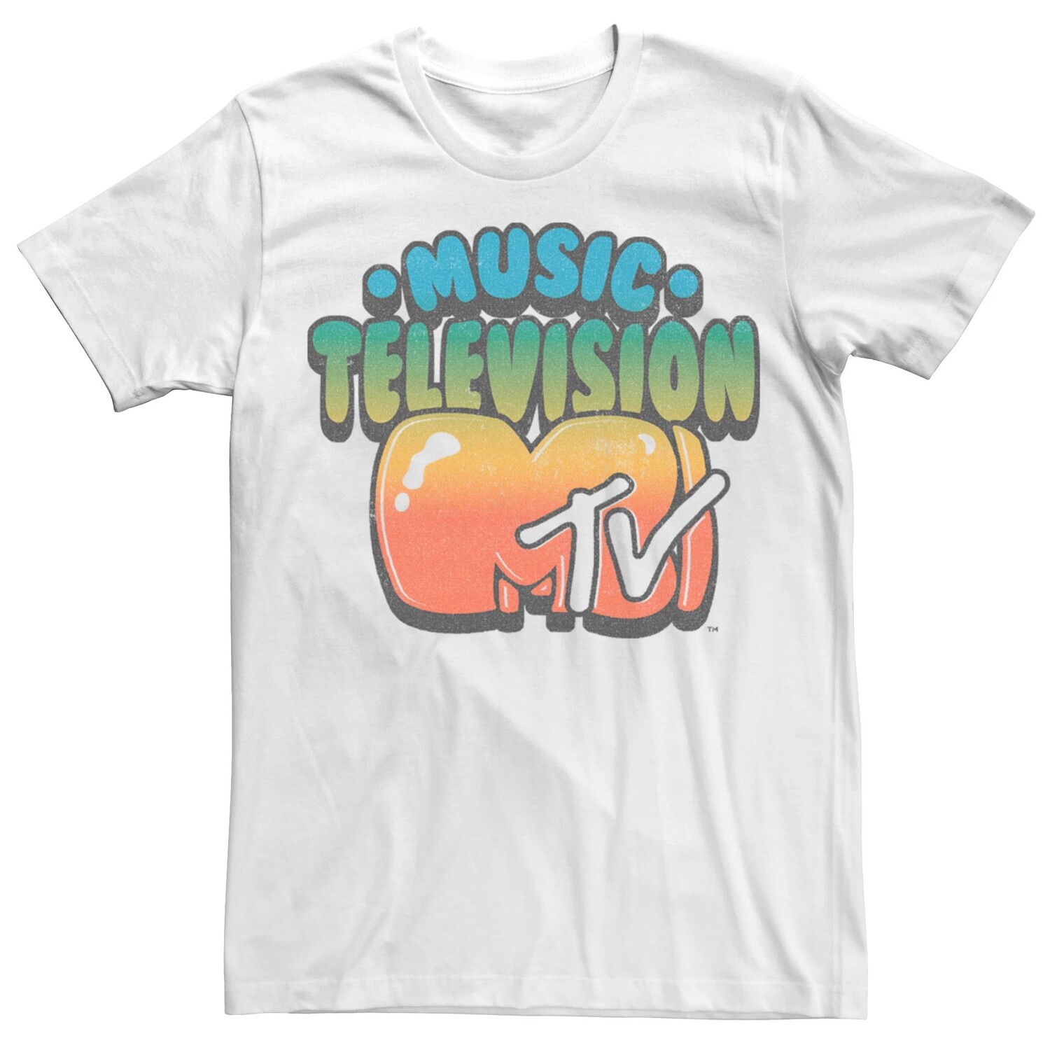 

Мужская футболка с логотипом MTV Gradient Bubble Licensed Character