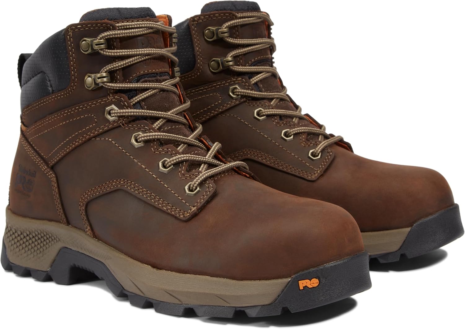 Timberland PRO мужские рабочие ботинки Titan Ev 6 дюймов с композитным защитным носком, Brown — фото 2