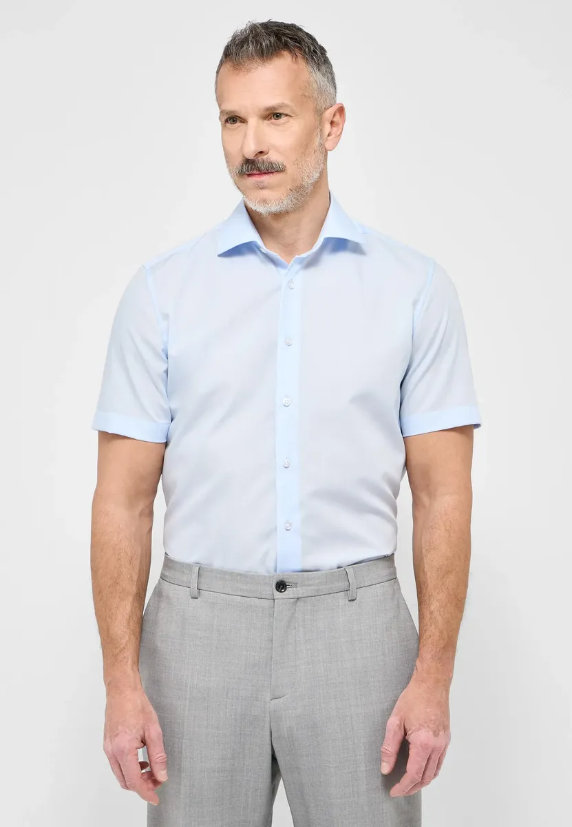 

Рубашка Eterna с короткими рукавами "SLIM FIT", голубой