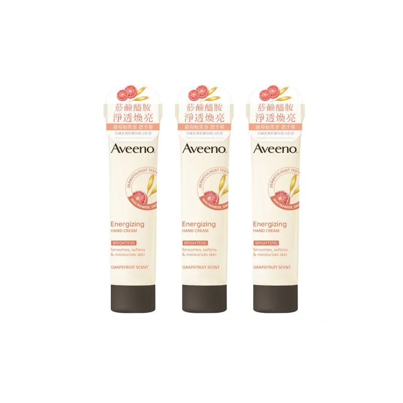 Aveeno Крем для рук активный увлажняющий против морщин ароматный 50г, Grapefruit Active Brightening Hand Cream 50g*3 — фото 4