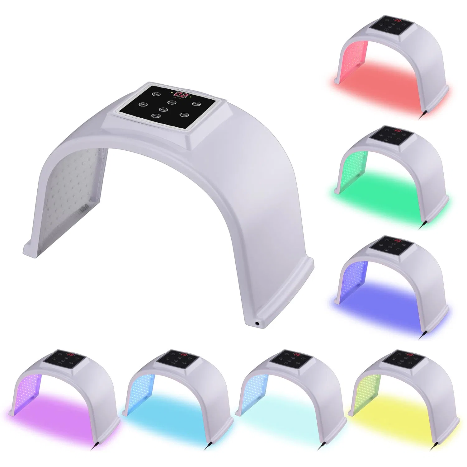 LED-терапевтический аппарат с 7 цветами для омоложения кожи ‎Jmfbeauty, Weiß_A