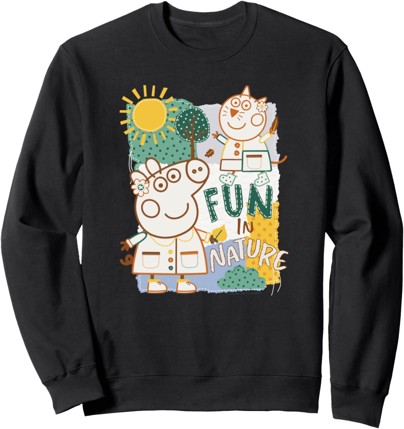 

Толстовка с вышитым портретом Пеппы и Кэнди из мультфильма «Свинка Пеппа: Веселье на природе», черная Peppa Pig, Черный, Толстовка с вышитым портретом Пеппы и Кэнди из мультфильма «Свинка Пеппа: Веселье на природе», черная Peppa Pig